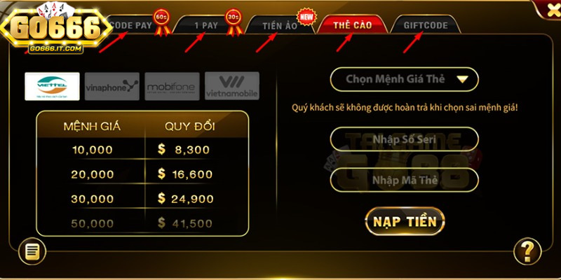 Nạp Tiền Go666 - Cách Thực Hiện Giao Dịch Một Cách Tiện Lợi 4 Đảm bảo số dư trong tài khoản trước khi thực hiện giao dịch