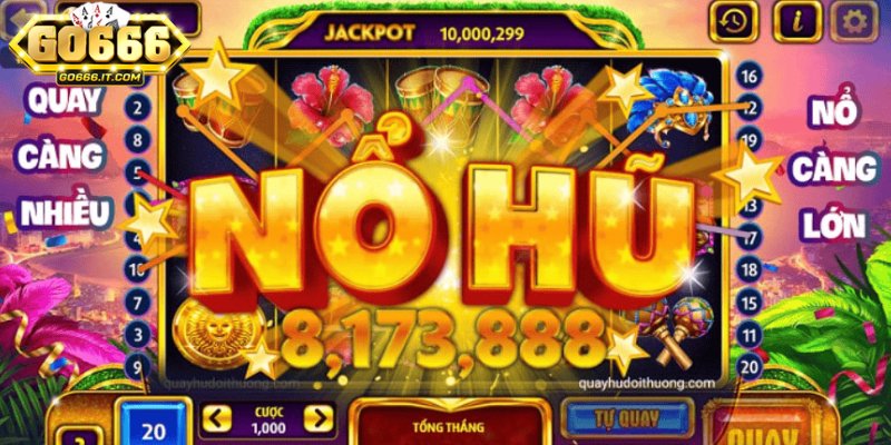 Siêu nổ hũ Go666 mang đến cơ hội trúng thưởng hấp dẫn 